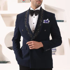 Peter England Black Men Suit