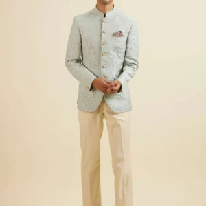 Men’s Self Design Tailored-Fit 3 Piece Suit