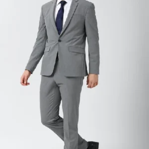 Men’s Slim-Fit Single-Breasted Two-Piece Formal Suit