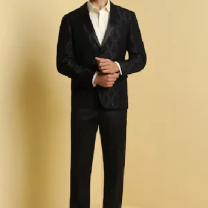 Men’s Elite Slim Fit Single-Breasted Two-Piece Formal Suit
