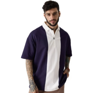 Men’s Oversized Polo Collar T-Shirt