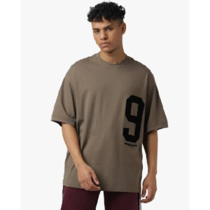ARMANI EXCHANGE Oversized Fit T-Shirt with Flocked Logo For Men