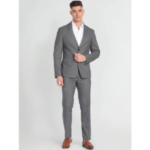 Men’s Slim-Fit Single-Breasted Two-Piece Formal Suit